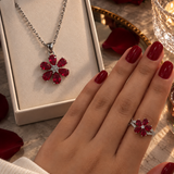 Flora Blossom Necklace & Ring Set