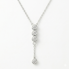 Lumière Crystal Lariat Necklace
