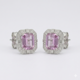 Pink Halo Set – Necklace & Earrings