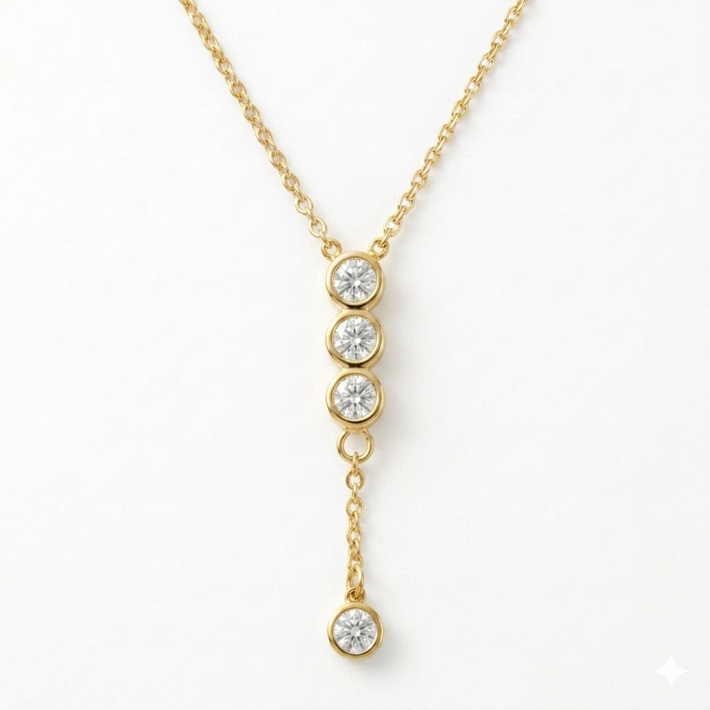 Lumière Crystal Lariat Necklace