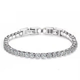 Stainless Steel Tennis Necklace & Bracelet Set