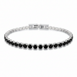 Black Stone Tennis Bracelet