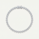 Double Row Round Tennis Bracelet – Silver 925