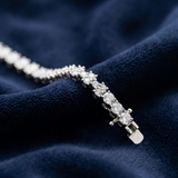Double Row Round Tennis Bracelet – Silver 925