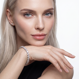 Double Row Round Tennis Bracelet – Silver 925