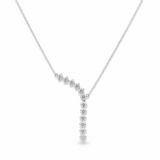 CZ Y-Lariat Necklace – White Background