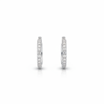 Pavé Huggie Hoop Earrings