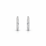 Pavé Huggie Hoop Earrings
