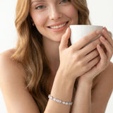 Mixed Cut Tennis Bracelet – Silver 925