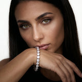 Full Bezel Round Tennis Bracelet – Silver 925