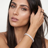Full Oval Cut Tennis Bracelet – Silver 925