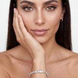 Scattered Multi-Cut Tennis Bracelet – Silver 925