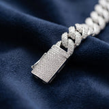 Iced Out Cuban Link Bracelet – Silver 925