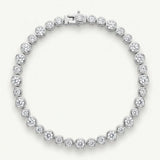 Illusion Bezel Tennis Bracelet – Silver 925