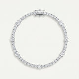 Graduated Round Tennis Bracelet – Silver 925