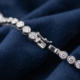 Full Bezel Round Tennis Bracelet – Silver 925