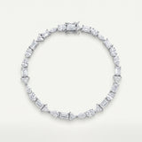 Mixed Cut Tennis Bracelet – Silver 925