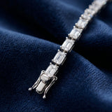 Baguette Cut Prong Tennis Bracelet – Silver 925