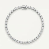 Classic Round Prong Tennis Bracelet – Silver 925