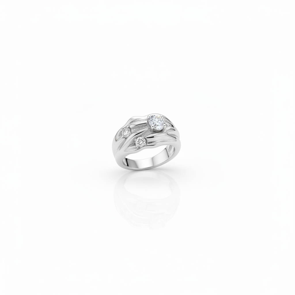 Sculptural Claw Ring - Angled View