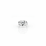 Sculptural Claw Solitaire Ring - White Background