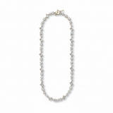Square & Round Cut Silver Plated Tennis Bracelet – Vertical Oval White BG