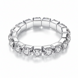 Stainless Steel Eternity Ring – Adjustable