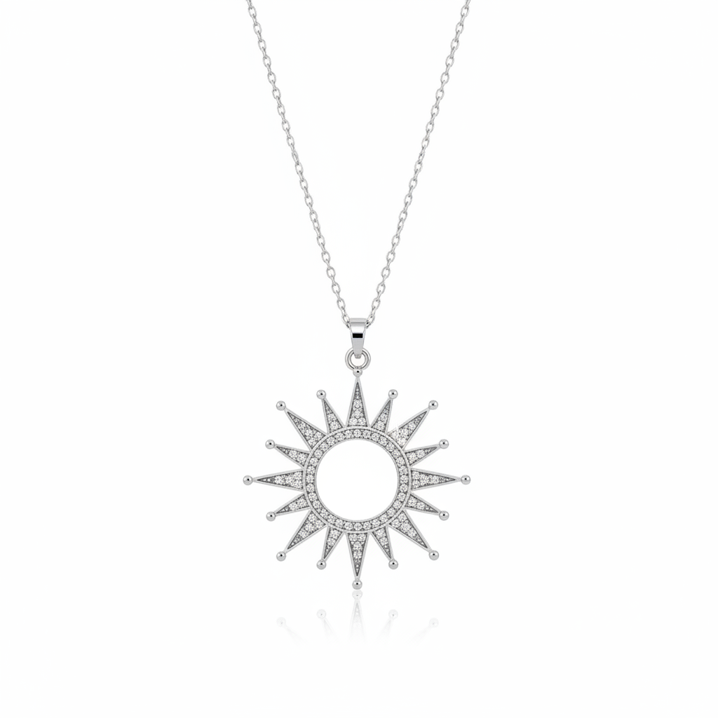 Celestial Sun Pendant Necklace