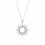 Celestial Sun Pendant Necklace